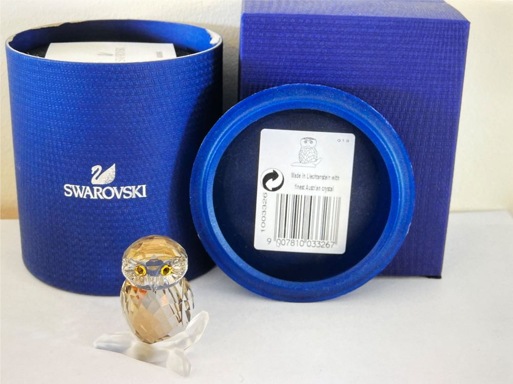 Owl Medium Swarovski 1003319  ornament collectible [Barcode 9007810033267] - Main Image 2