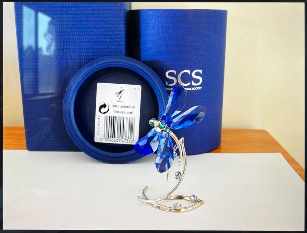 Dragonfly SCS 2014 Swarovski Event Crystal Piece 5004731  ornament collectible [Barcode 9009650047312] - Main Image 2