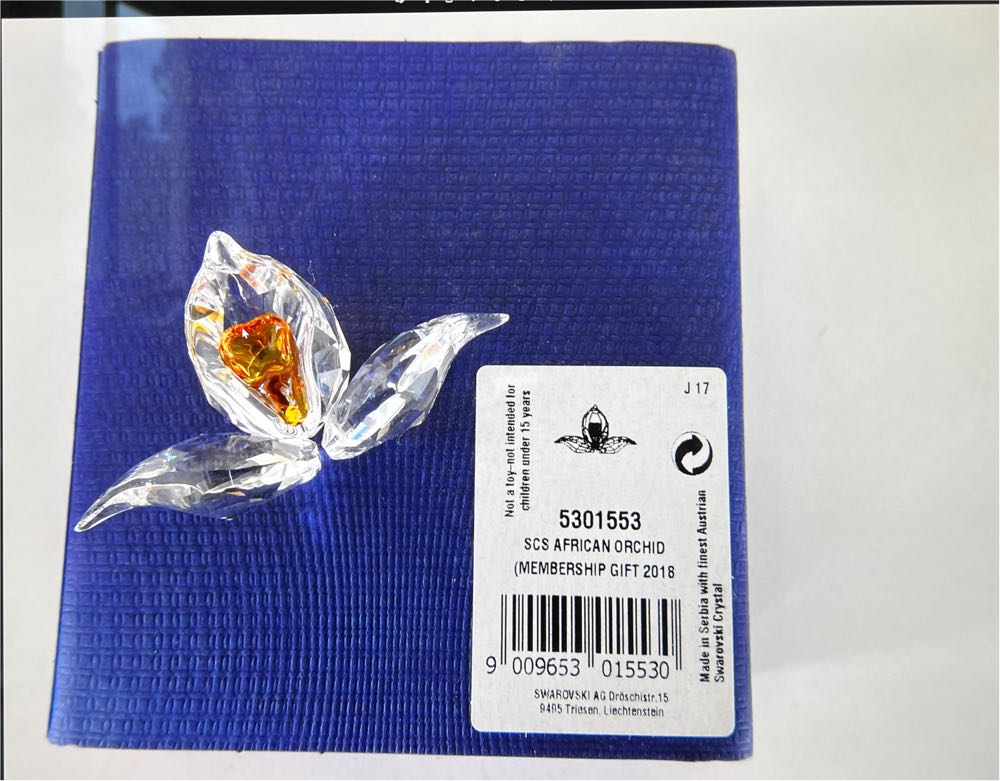 Swarovski Scs African Orchid 5301554  ornament collectible [Barcode 9009653015547] - Main Image 2