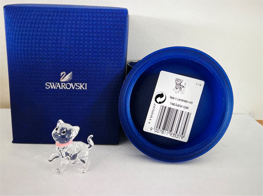 Kitten Standing Pink Collar Swarovski 1193537  ornament collectible [Barcode 9007811935379] - Main Image 2