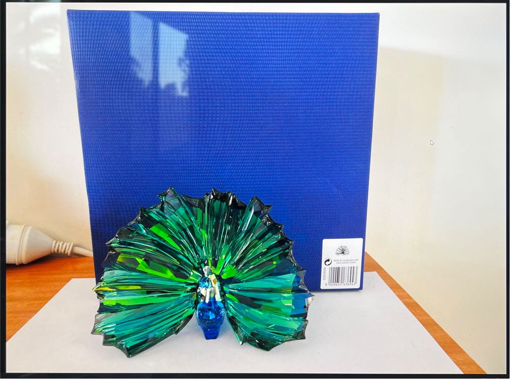 Peacock Arya SCS 2015 Swarovski 5063694  ornament collectible [Barcode 9009650636943] - Main Image 2