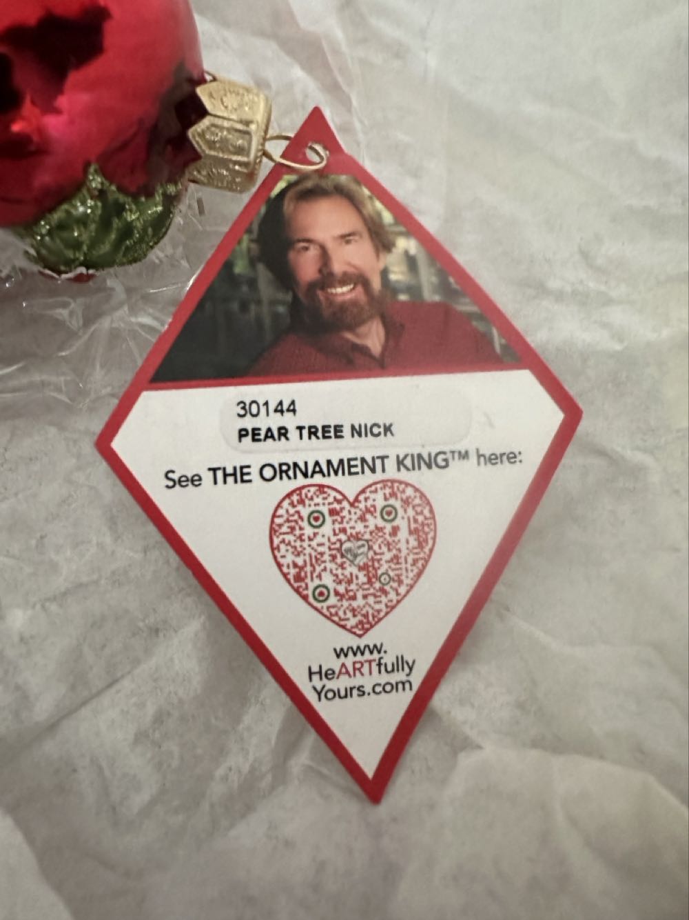 Pear Tree Nick  (Heartfully Yours) ornament collectible - Main Image 3