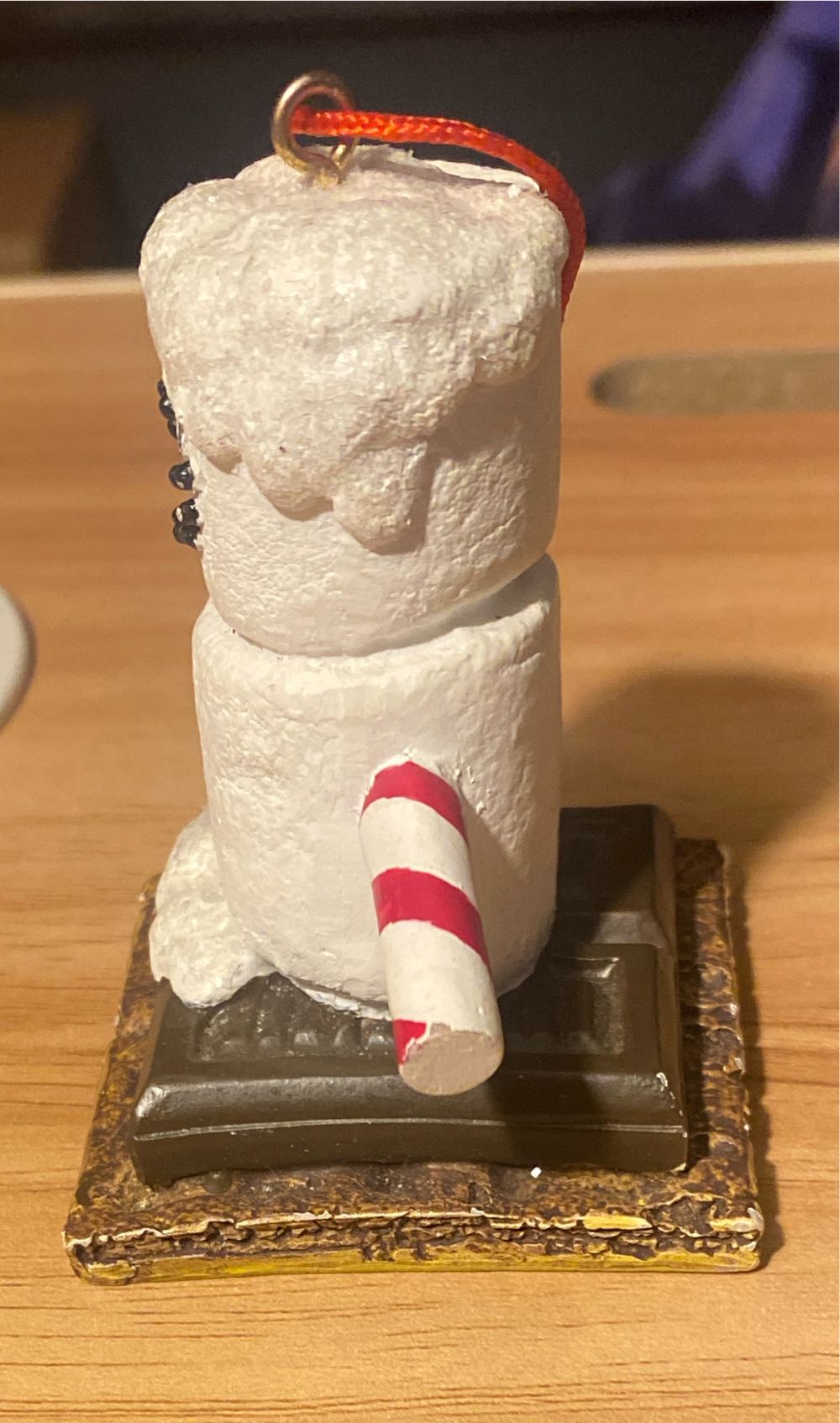 The Original S’mores Snowman With Candy Cane Arms - The Original S’mores (Smores, Snowman, Candy Cane) ornament collectible - Main Image 3