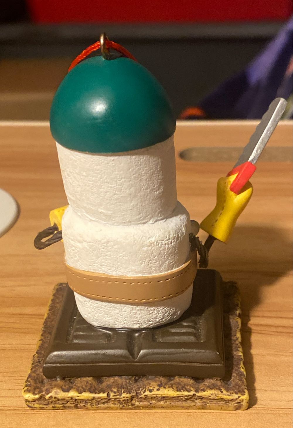 The Original S’mores Snowman Handyman With Handsaw & Hammer - The Original S’mores (Smores, Snowman, Handyman, Tools, Hammer, Handsaw) ornament collectible - Main Image 2