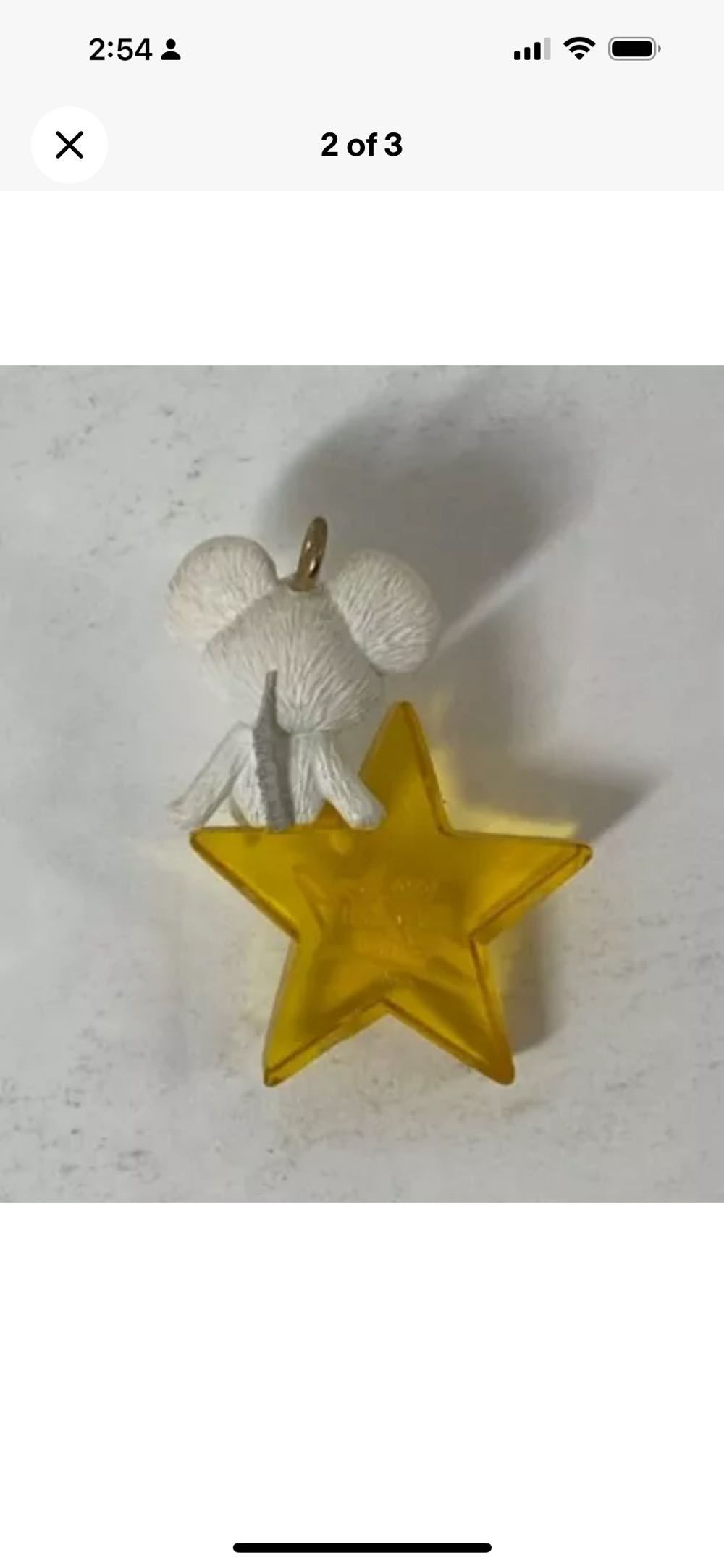 Hallmark Keepsake Miniature Ornament - Starlit Mouse  (Hallmark Keepsake Miniature Ornament - Starlit Mouse, 1989) ornament collectible - Main Image 2