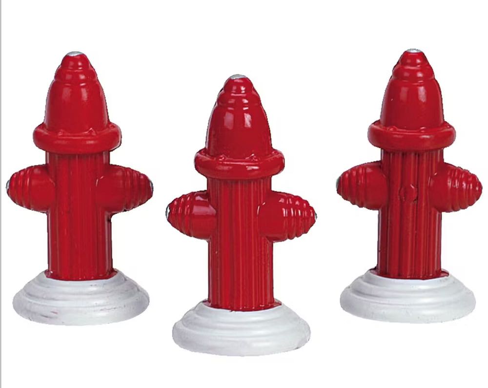 Metal Fire Hydrant Set Of 3 #34971 - General Products (Accessories) ornament collectible [Barcode 728162349712] - Main Image 2