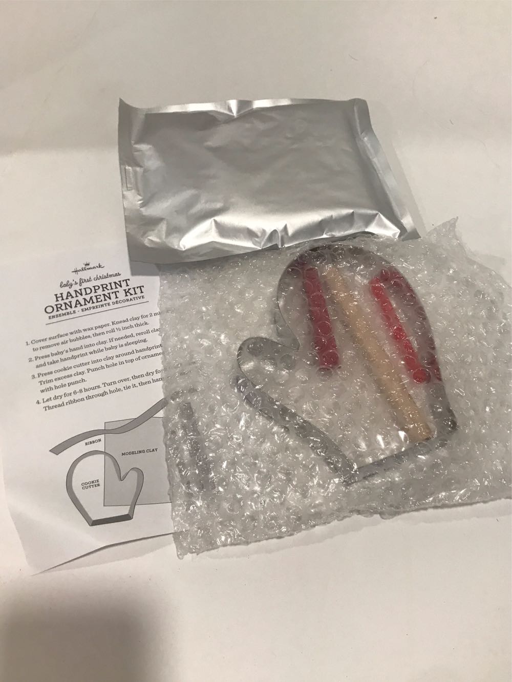Baby’s First Christmas Handprint Ornament Kit  ornament collectible [Barcode 763795018017] - Main Image 2