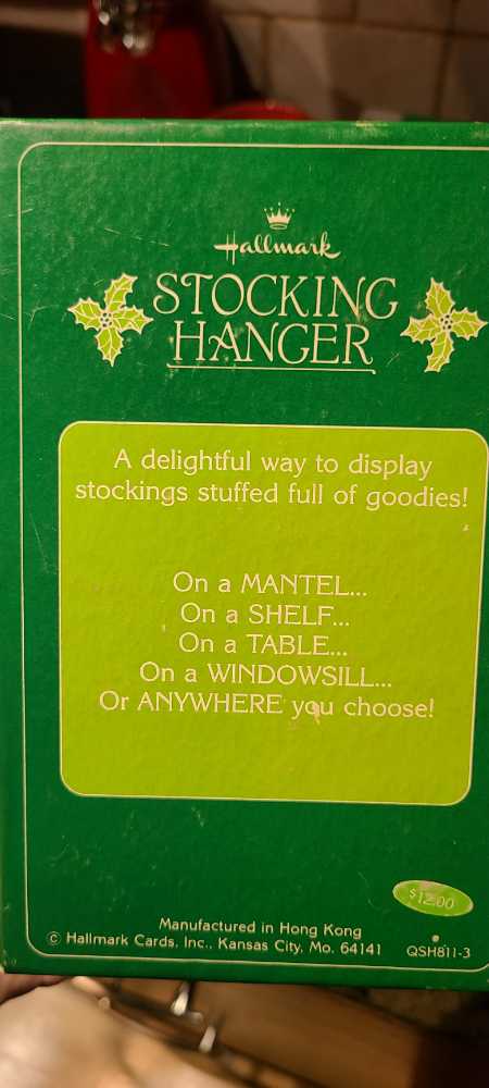 Twirling Santa Stocking Hanger  ornament collectible - Main Image 2