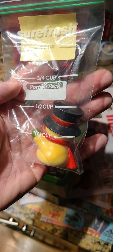 Merry Mini Snowman  ornament collectible - Main Image 2