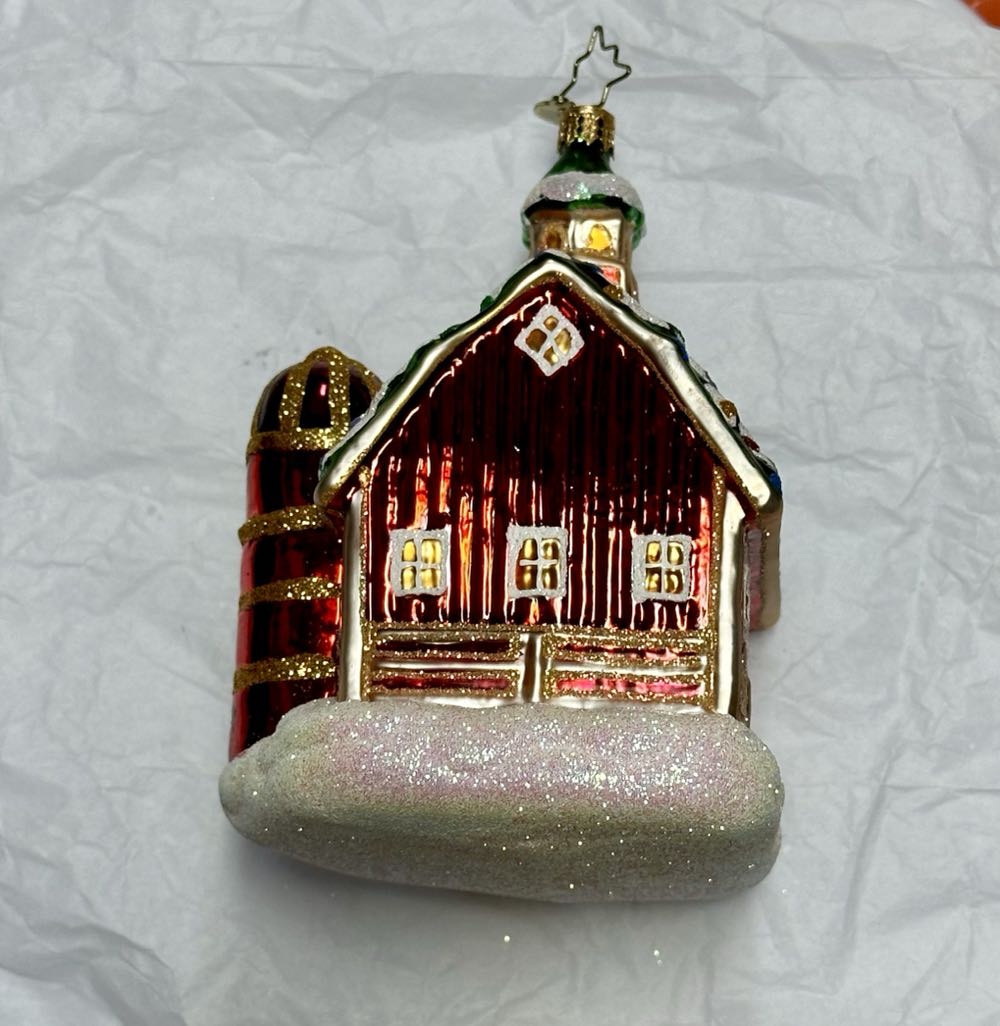 Festive Farm Barn   (Radko) ornament collectible - Main Image 2