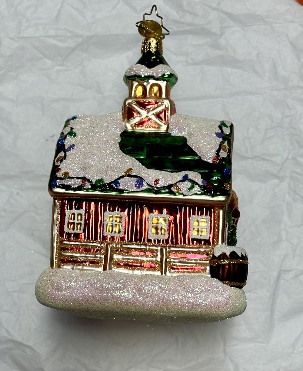 Festive Farm Barn   (Radko) ornament collectible - Main Image 3