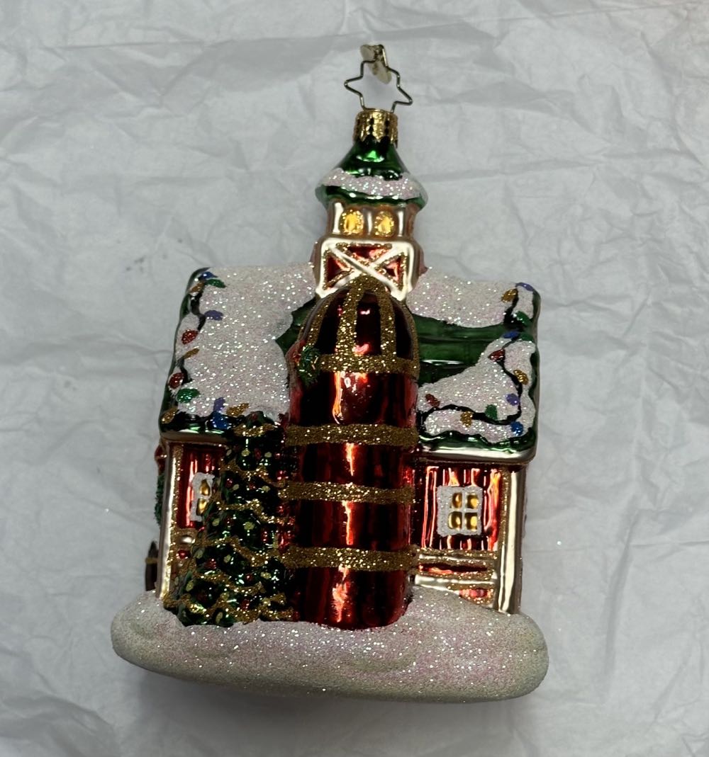 Festive Farm Barn   (Radko) ornament collectible - Main Image 4