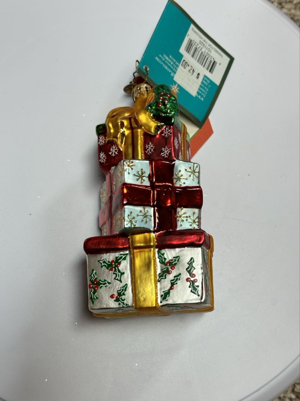 Tagged for the holidays - 1011920 (Radko) ornament collectible [Barcode 645001372352] - Main Image 2