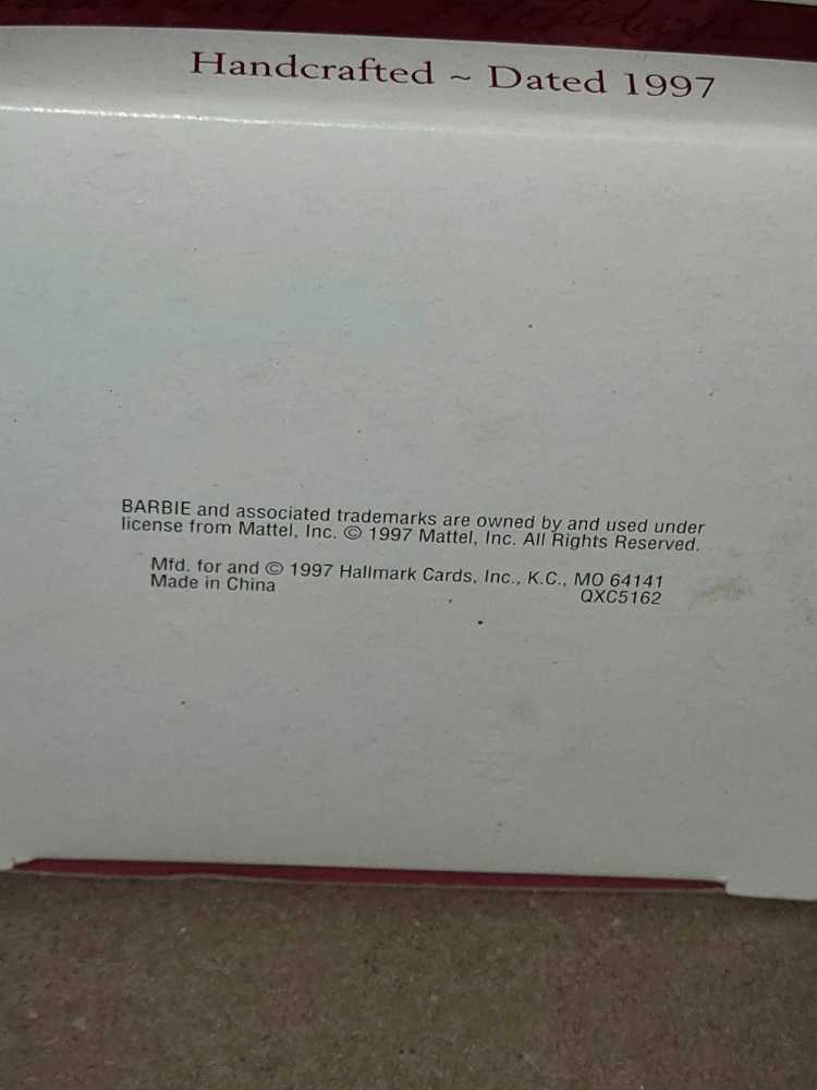 Barbie 1997 KOCC Club Edition Based On 1989 Happy Holidays Barbie #2 - KOC  Club Exclusive (Barbie) ornament collectible - Main Image 3