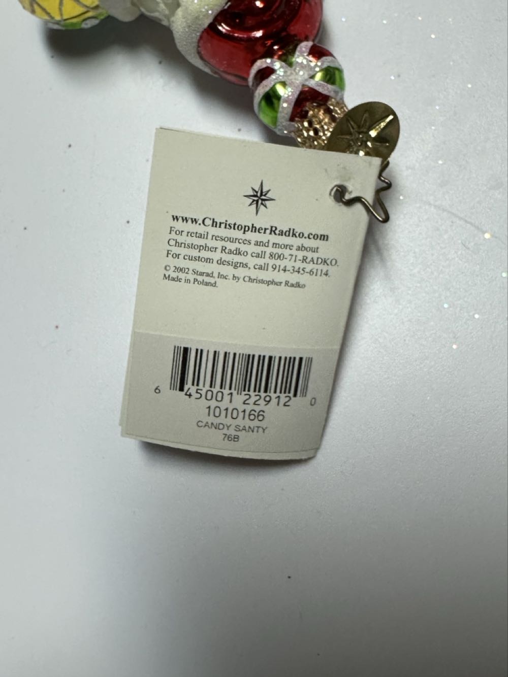 Candy Santy - 1010166 (Radko) ornament collectible - Main Image 3