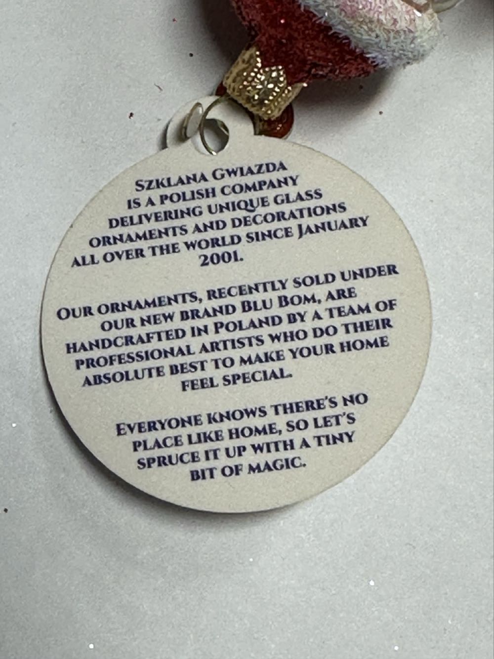 Glitter Santa  (Szklana) ornament collectible - Main Image 4