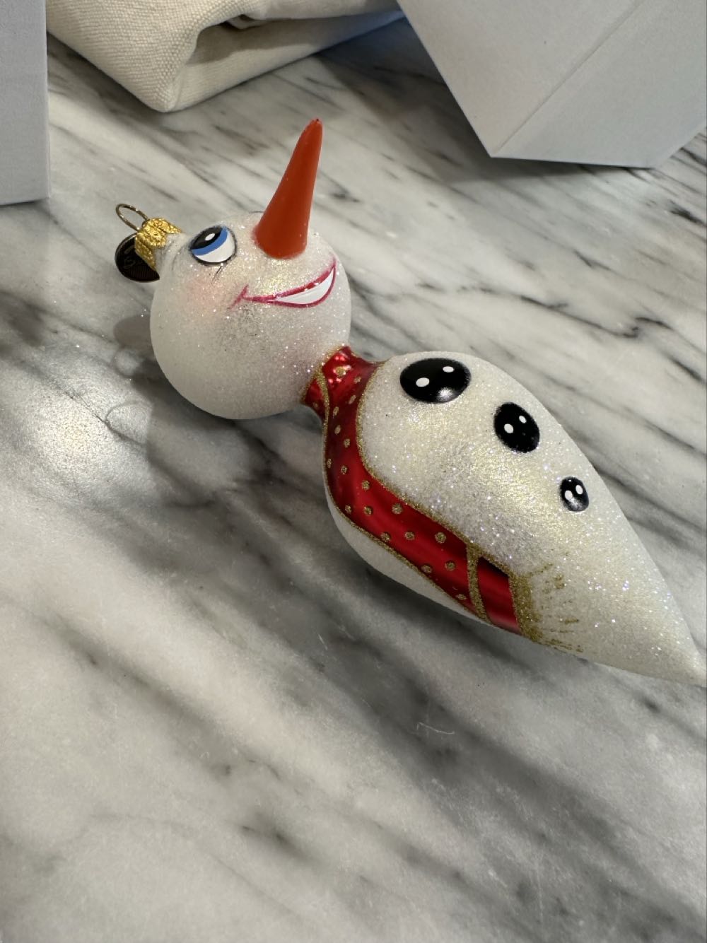 Sparkles Snowman  (Blu Bom) ornament collectible - Main Image 2