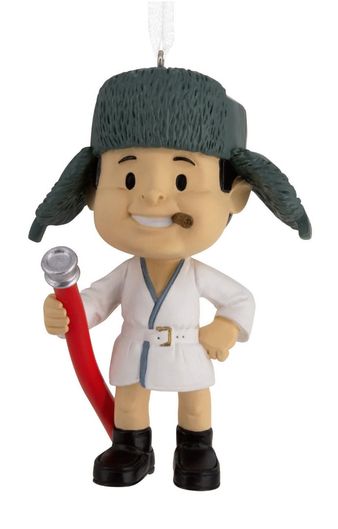 Red And Gold Standing Biy And Girl Elf 40cm