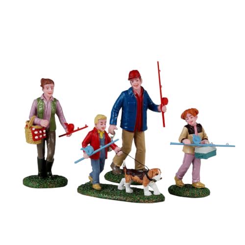 Lemax Family Fishing Day #42327  ornament collectible [Barcode 728162423276] - Main Image 1