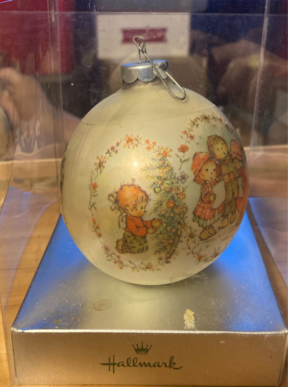 Mary Hamilton Charmers Glass Ball Ornament Dated 1974 - Glass Ball (Mary Hamilton) ornament collectible - Main Image 2