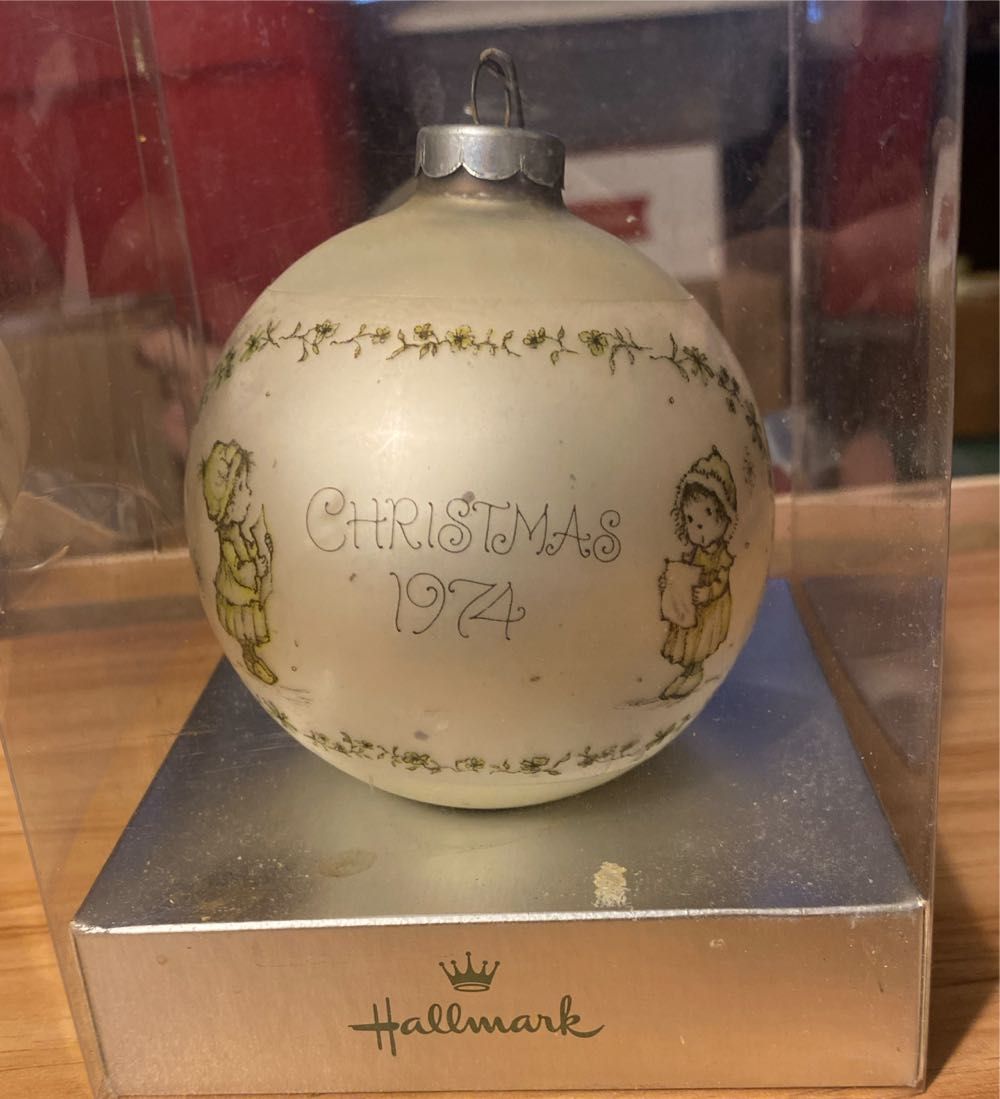 Mary Hamilton Charmers Glass Ball Ornament Dated 1974 - Glass Ball (Mary Hamilton) ornament collectible - Main Image 4