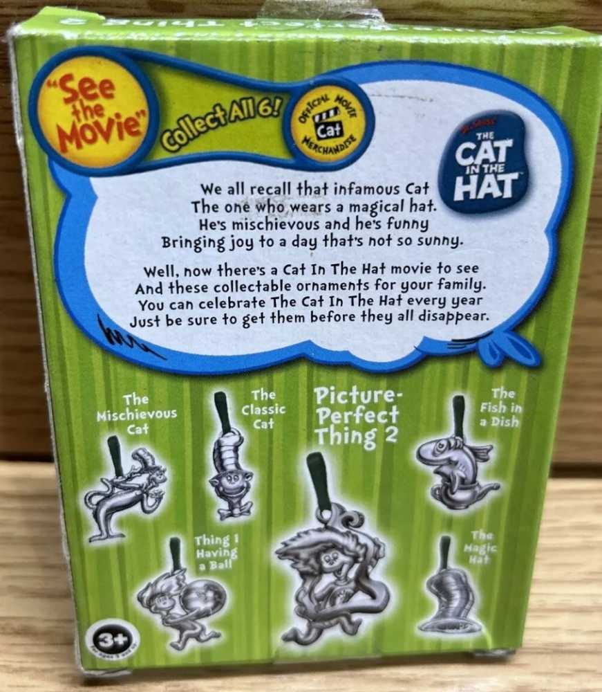 Dr Suess Ornaments Picture-Perfect Thing 2 - Dr Seuss’s Cat In The Hat (Burger King) ornament collectible - Main Image 3