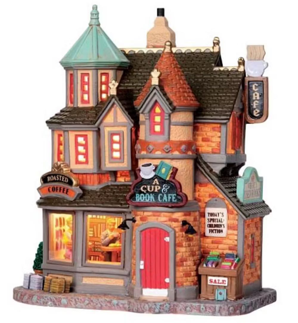 A Cup And Book Cafe - Lemax (Caddington Village) ornament collectible [Barcode 728162050540] - Main Image 3