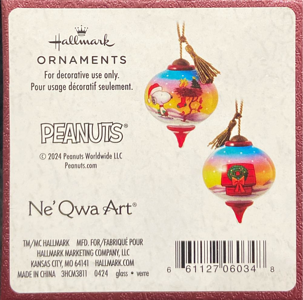 Snoopy and Woodstock - Peanuts (Peanuts) ornament collectible [Barcode 661127060348] - Main Image 3