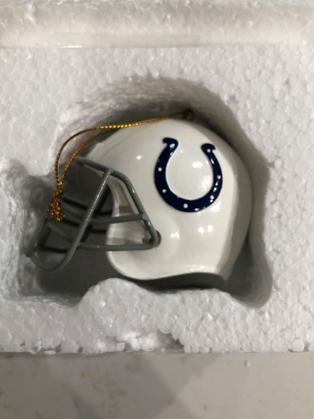 Indianapolis Colts Helmet Ornament  ornament collectible [Barcode 687746715605] - Main Image 2
