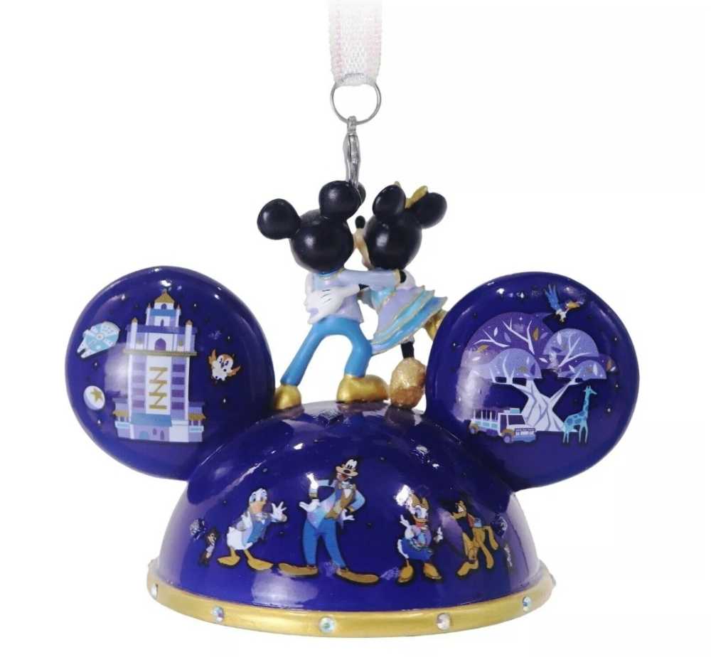 Walt Disney World 50th Anniversary Light Up Christmas Mickey Ear Hat  - Disney Ear Hat (Mickey Mouse & Minnie Mouse) ornament collectible [Barcode 400937213366] - Main Image 2