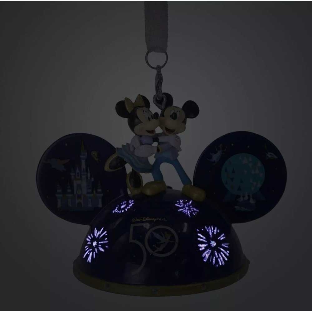 Walt Disney World 50th Anniversary Light Up Christmas Mickey Ear Hat  - Disney Ear Hat (Mickey Mouse & Minnie Mouse) ornament collectible [Barcode 400937213366] - Main Image 3