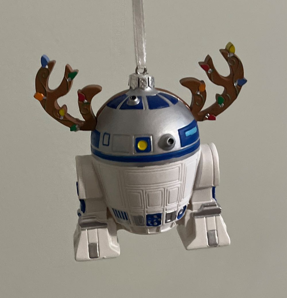 R2D2 With Lighted Antlers  ornament collectible - Main Image 2