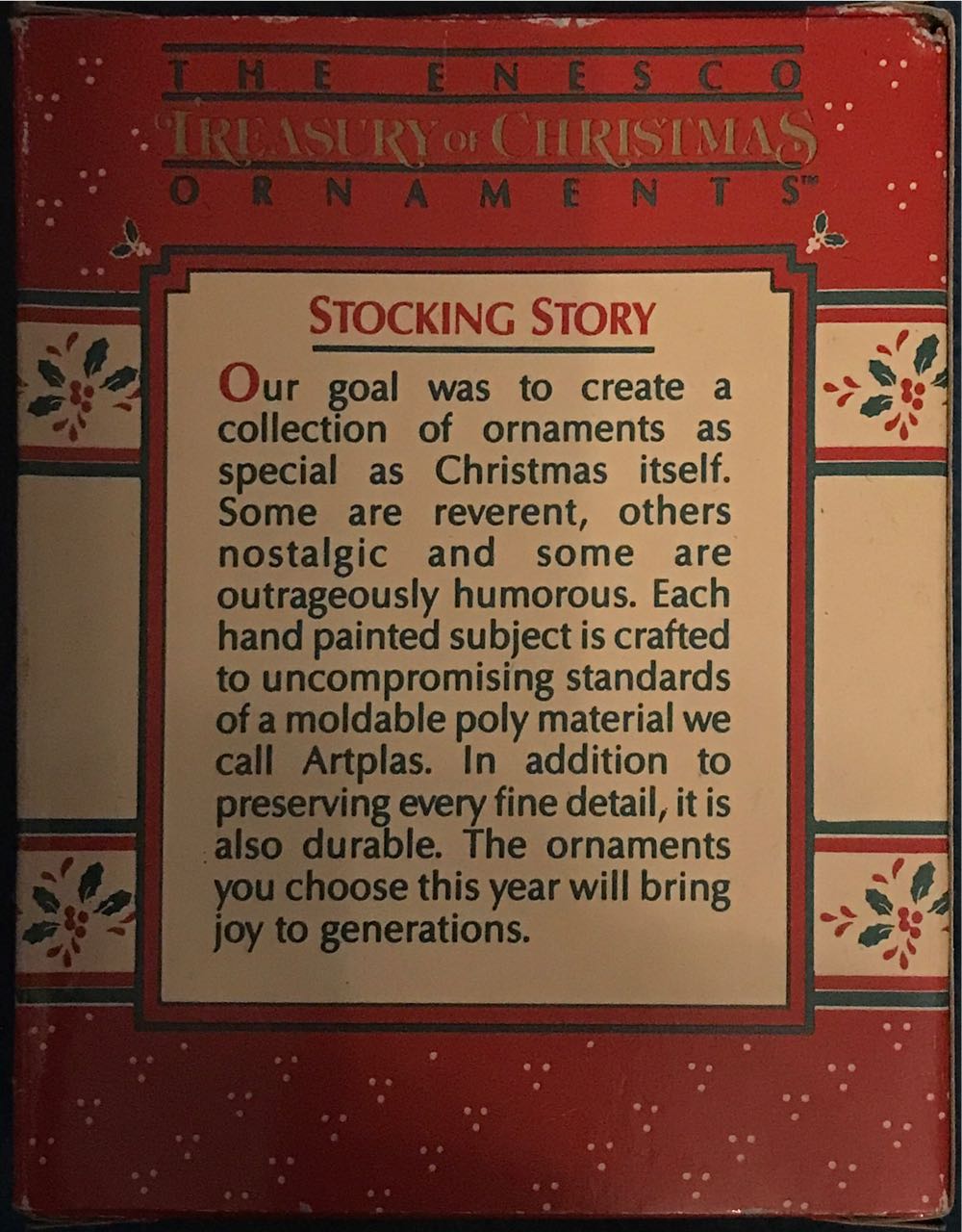 Enesco Stocking Story  ornament collectible - Main Image 2