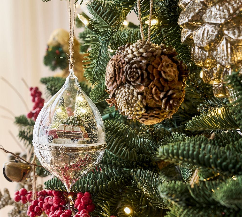 Pottery Barn Lit Cloche Ornament  ornament collectible - Main Image 3