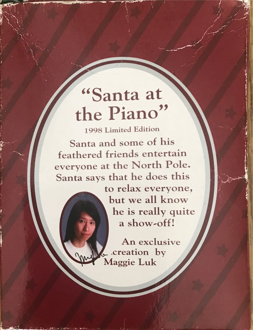 Santa At The Piano (Eckerd)  ornament collectible [Barcode 097013816056] - Main Image 2