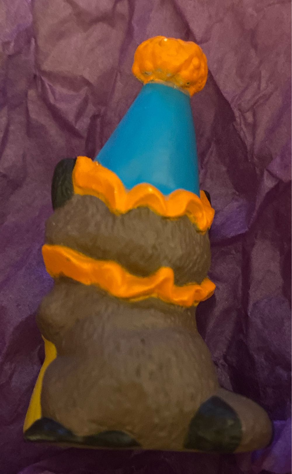 Merry Miniature Raccoon Clown With Happy Halloween Bag - Merry Miniatures (Halloween, Trick Or Treat, Clown, Raccoon) ornament collectible - Main Image 2