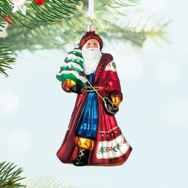 Santa Claus Blown Glass 2024 Limited Quantity   (Santa) ornament collectible - Main Image 4