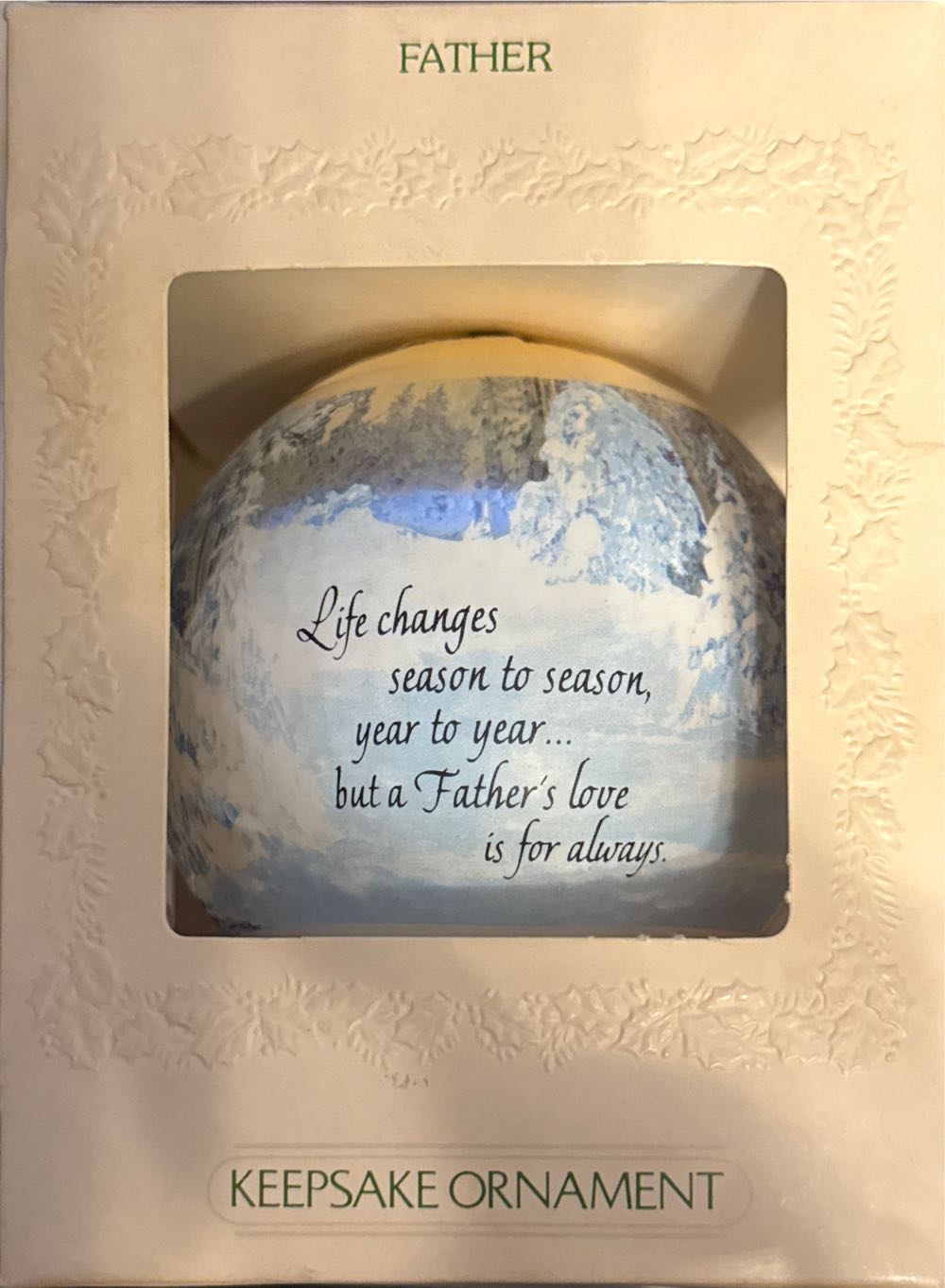 Father Satin Ball 1981  ornament collectible - Main Image 2