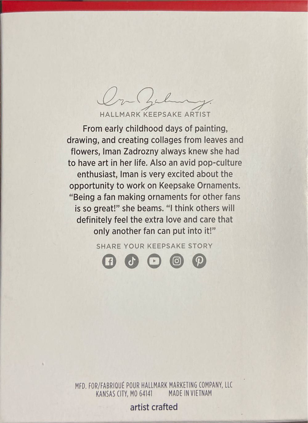 We Needle Little Christmas - Sewing (Sewing) ornament collectible [Barcode 661127022186] - Main Image 3