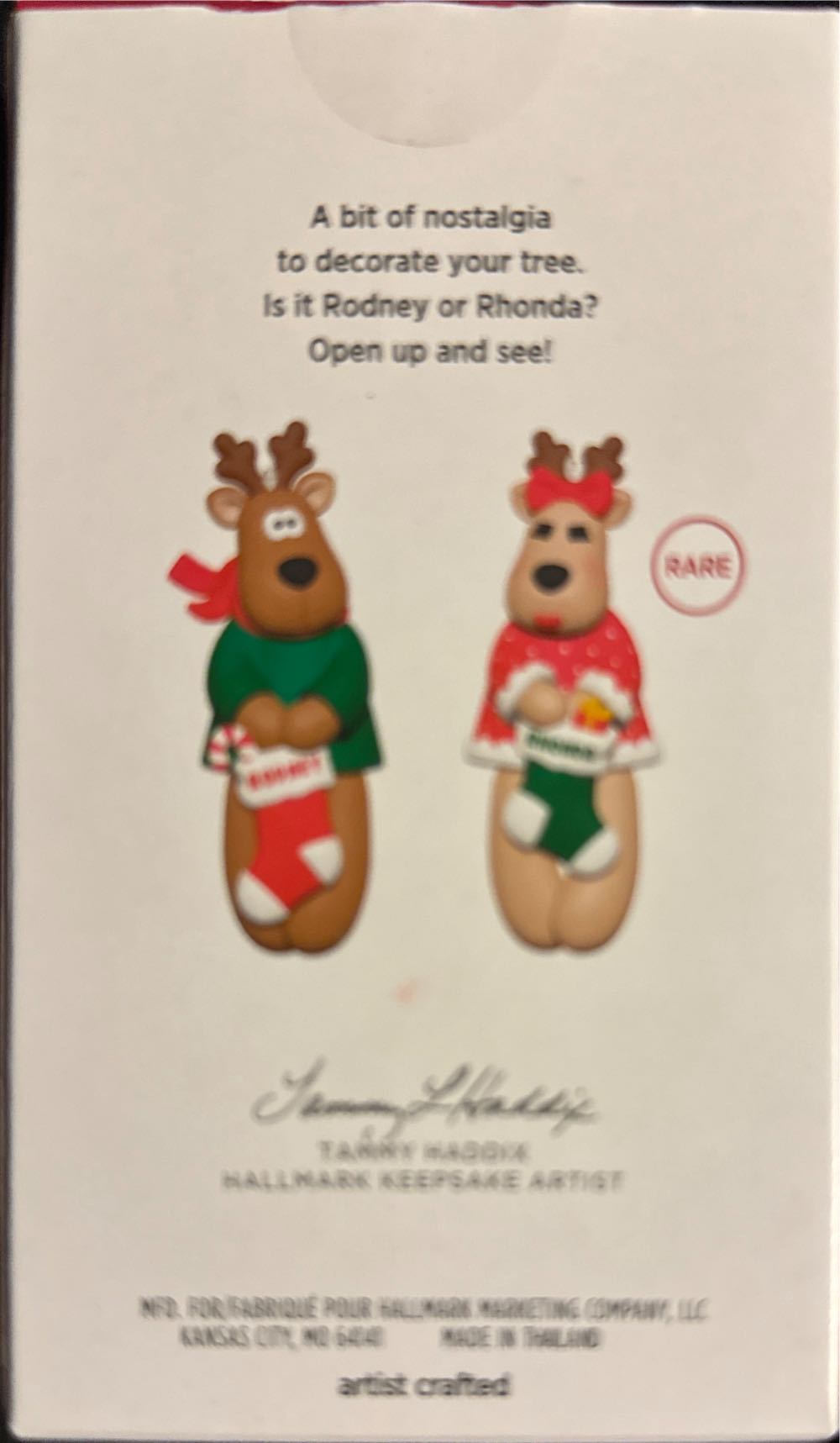 Reindeer Surprise Rodney - Rodney & Rhonda (Mystery Ornament) ornament collectible [Barcode 661127023961] - Main Image 2