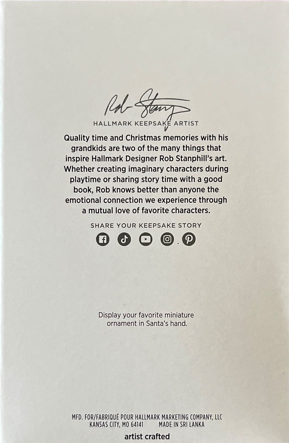 The Perfect Gift - Santa (Santa) ornament collectible [Barcode 661127024111] - Main Image 2