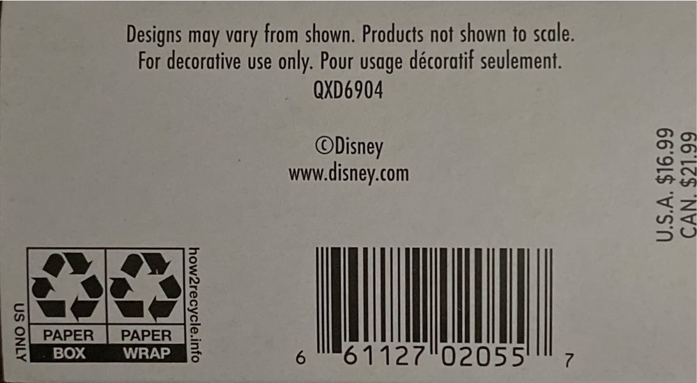 Very Merry Minnie - Disney Minne Mouse (Disney) ornament collectible [Barcode 661127020557] - Main Image 4
