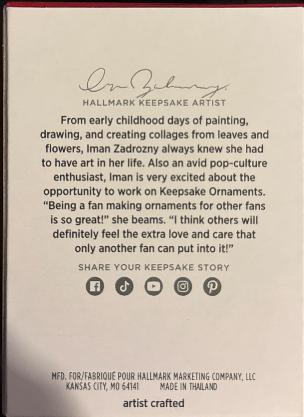 Happy Haul-idays - Gingerbread (Gingerbread) ornament collectible [Barcode 661127021028] - Main Image 2