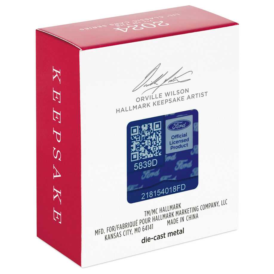 1969 Ford Mustang Boss 429 - Lil’ Classic Cars (Miniature Collector’s Series) ornament collectible [Barcode 661127013009] - Main Image 4