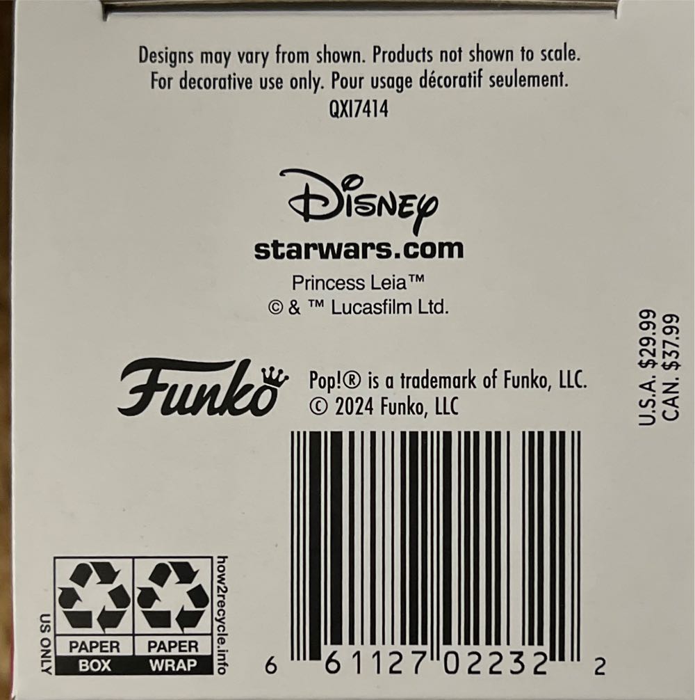 Star Wars:  Princess Leia’s Desperate Plea Funko Pop! - Star Wars : A New Hope (Star Wars) ornament collectible [Barcode 661127022322] - Main Image 3