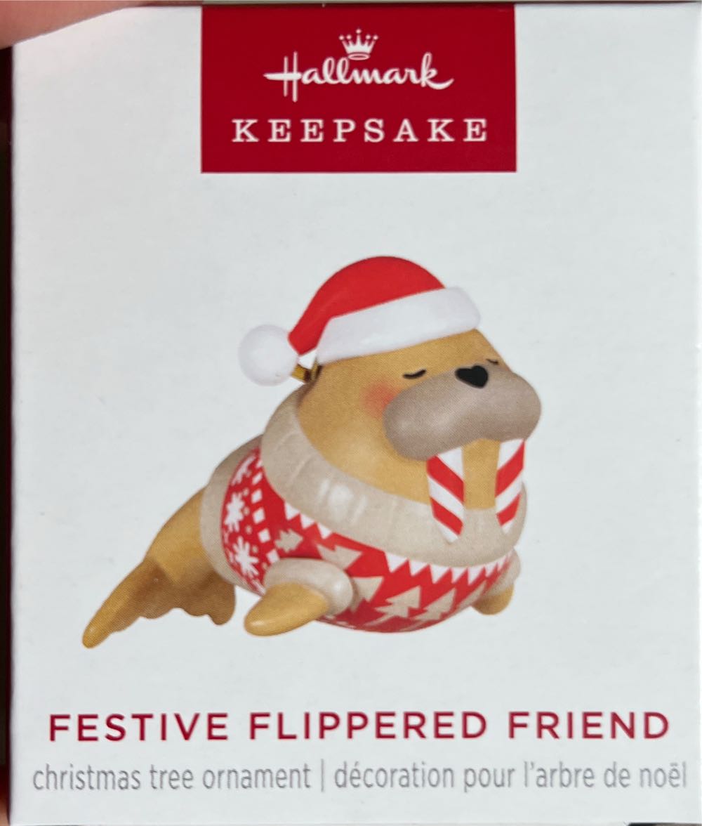 Festive Flippered Friend  ornament collectible [Barcode 661127003369] - Main Image 1