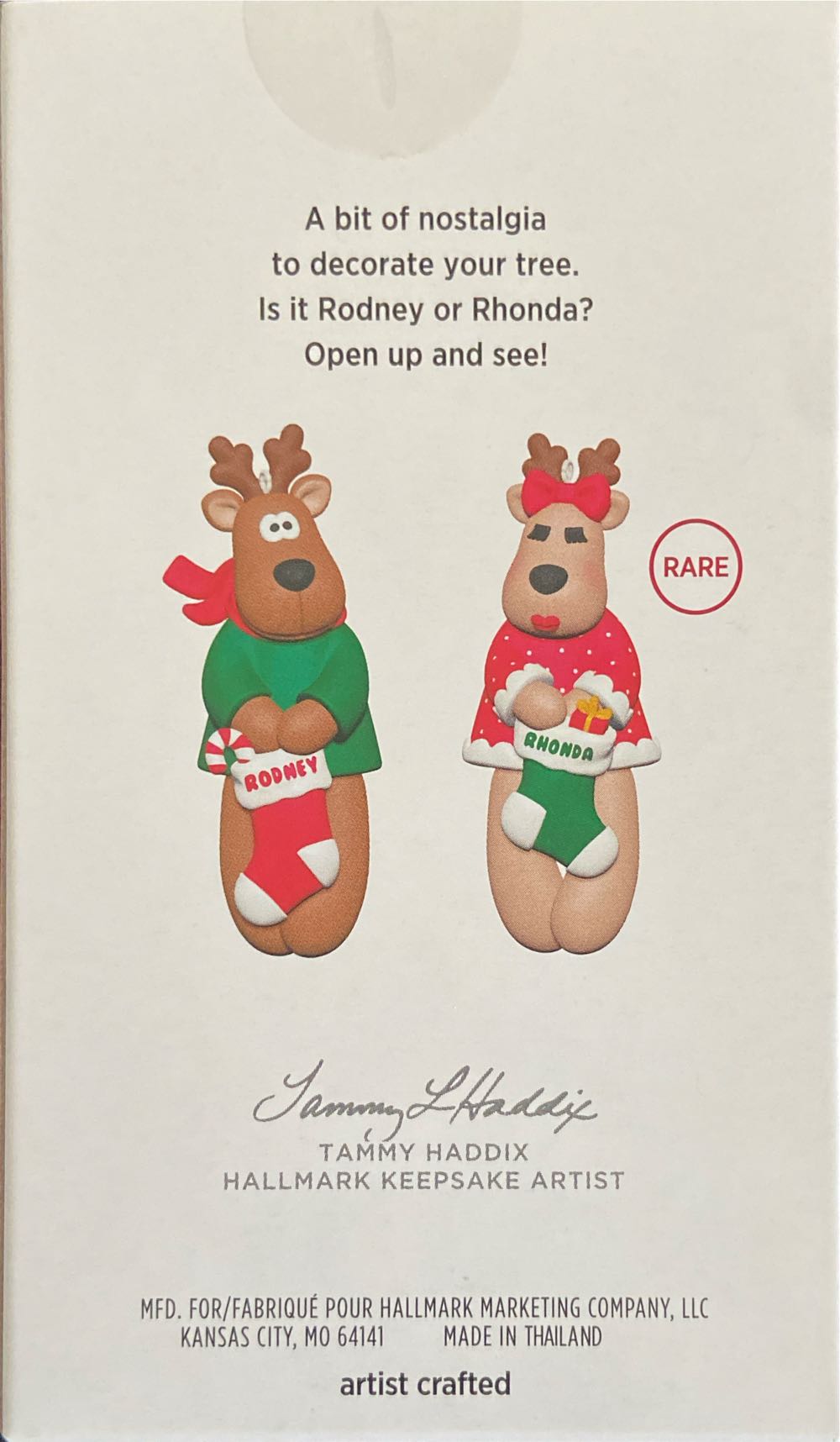 Reindeer Surprise Rodney Opened - Rodney & Rhonda (Mystery Ornament) ornament collectible [Barcode 661127023961] - Main Image 2
