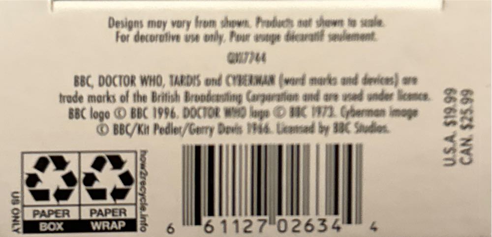 Cyberman - Hallmark Keepsake (Doctor Who) ornament collectible [Barcode 661127026344] - Main Image 3