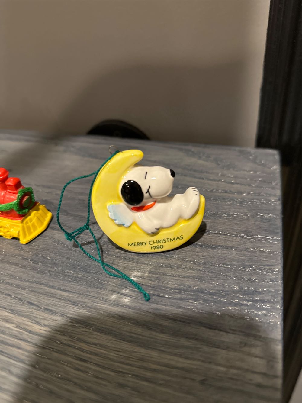 Snoopy On The Moon Ceramic  ornament collectible - Main Image 1