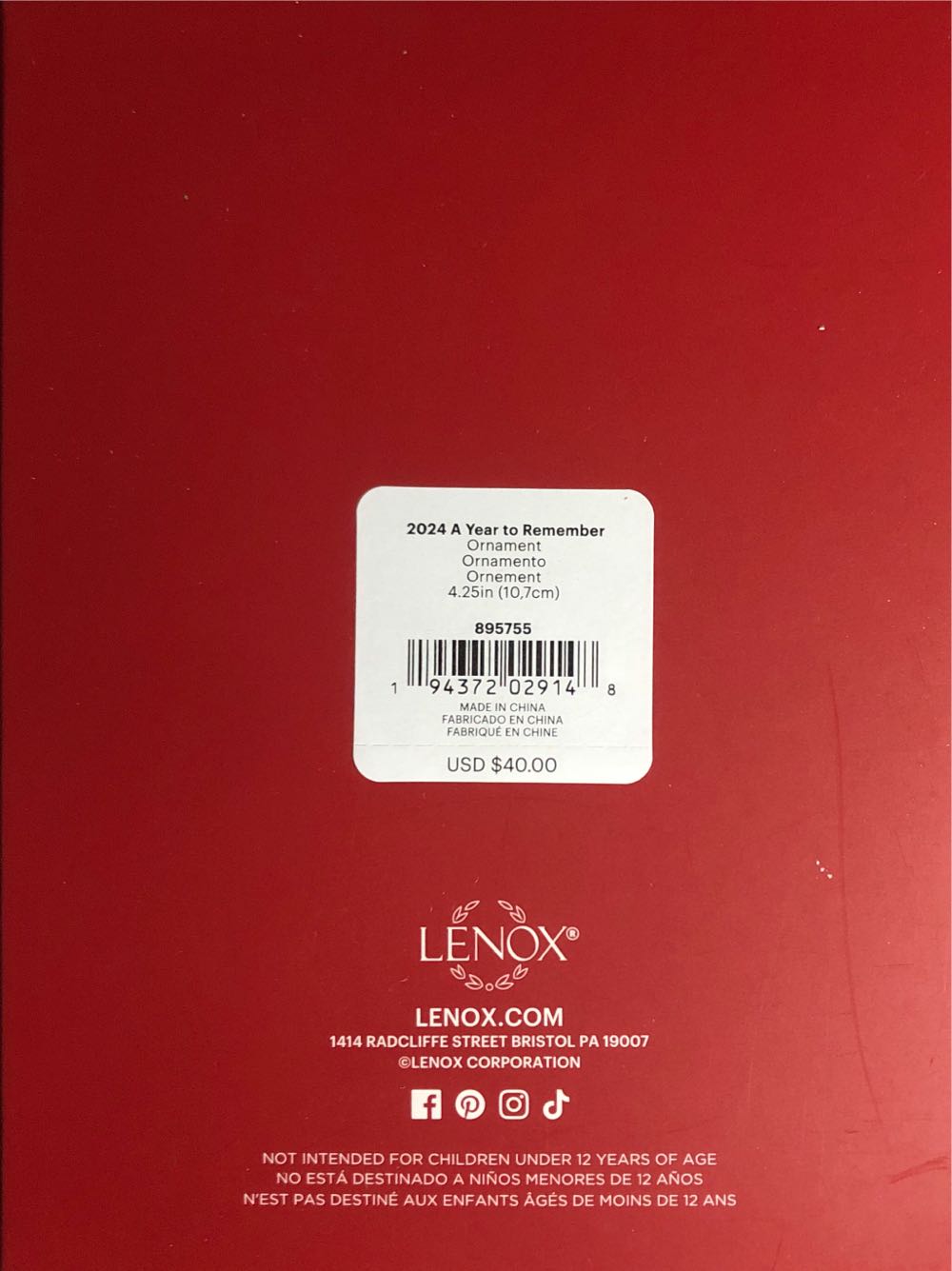 A Year To Remember Angel - Annual Pierced Ornaments (Angels) ornament collectible [Barcode 194372029148] - Main Image 2